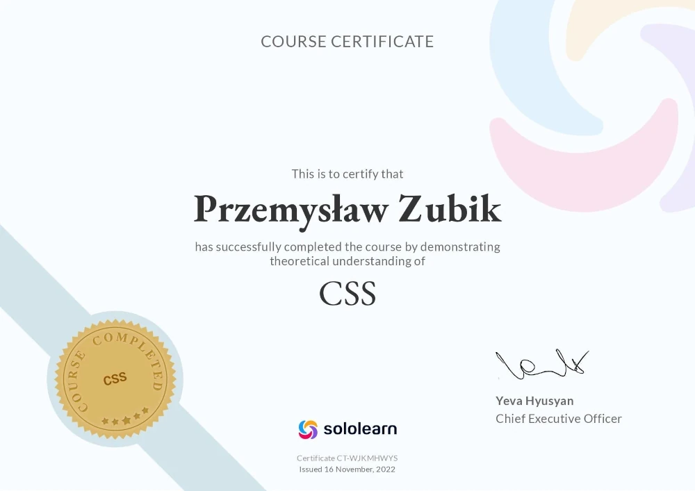 Kurs CSS,  